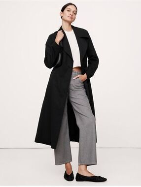 Banana Republic Drapey Trench Coat black Small